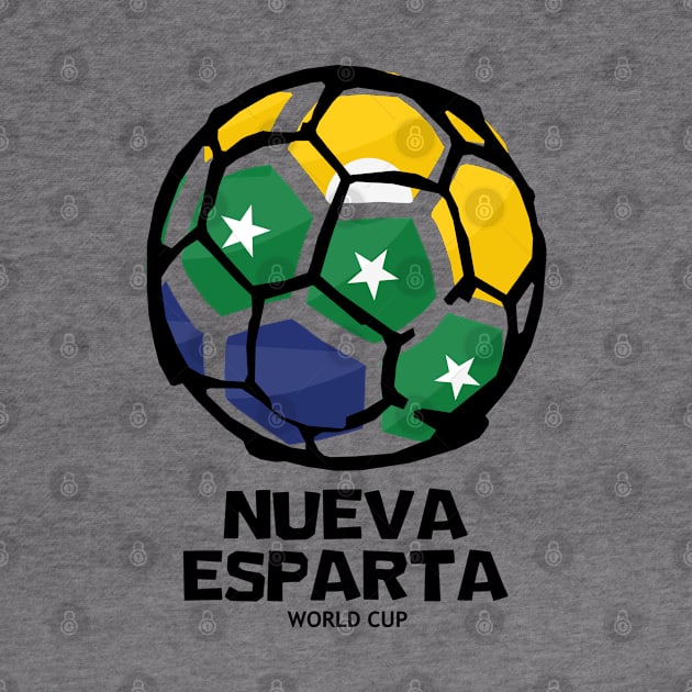 Nueva Esparta Football Country Flag by KewaleeTee